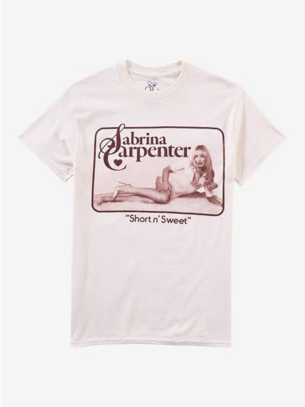 Sabrina Carpenter Short n' Sweet Graphic Tee - White